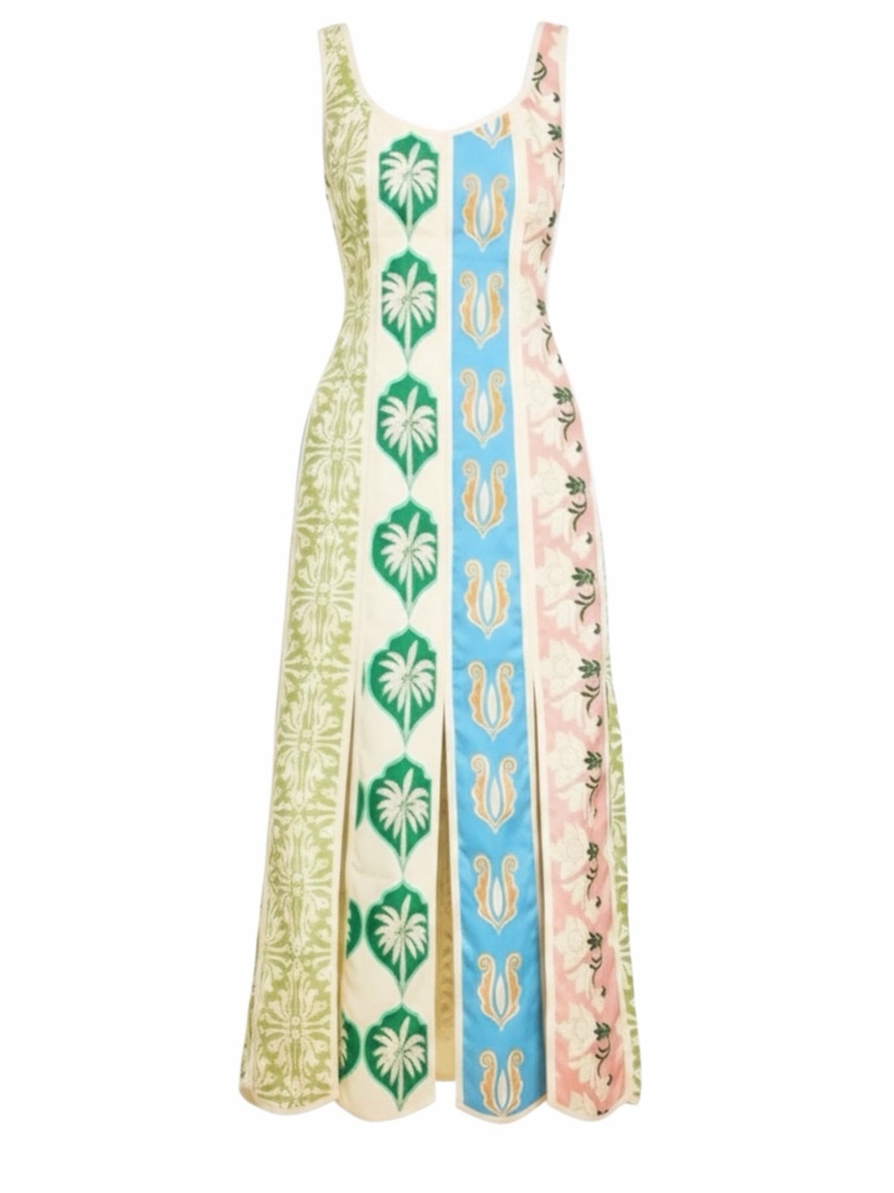Mestiza New York Women’s Line Monte Carlo Scoop Neck Car Wash Hem Midi Dress NEW - Picture 7 of 11